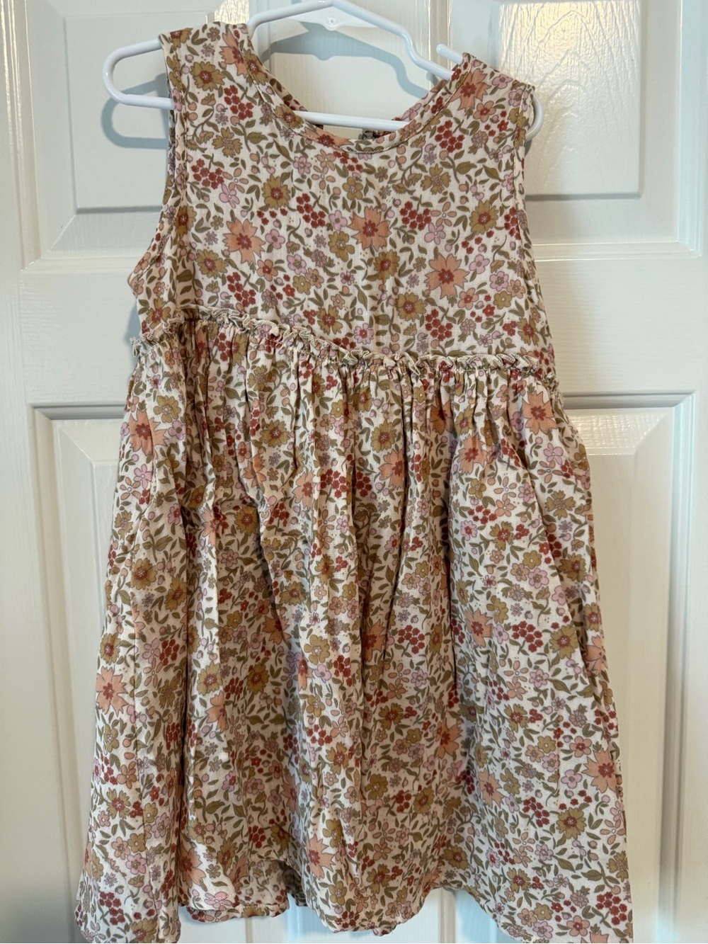 Rylee & Cru Floral Sleeveless Dress - Pink & Cream